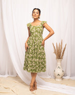 Pretty Green Color Georgette Fabric Indowestern