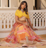 Beautiful Mustard Color Silk Fabric Designer Lehenga