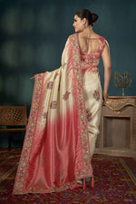 Beauteous Multi Color Silk Fabric Partywear Saree