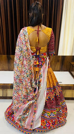 Lovely Multi Color Cotton Fabric Party Wear Lehenga