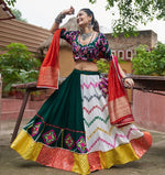 Superb Multi Color Rayon Fabric Party Wear Lehenga