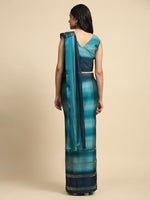 Pretty Turquoise Color Silk Fabric Readymade Saree