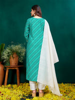 Lovely Turquoise Color Rayon Fabric Casual Kurti