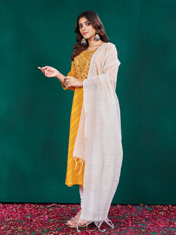 Lovely Yellow Color Rayon Fabric Casual Kurti