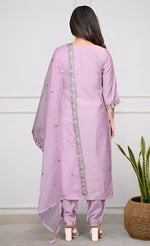 Beauteous Pink Color Chanderi Fabric Designer Suit