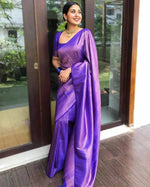 Amazing Blue Color Silk Fabric Casual Saree