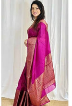 Ideal Pink Color Silk Fabric Casual Saree