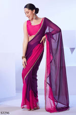 Ideal Multi Color Moss Fabric Designer Saree