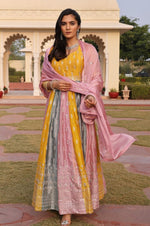 Dazzling Multi Color Silk Fabric Designer Suit