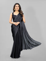 Beauteous Grey Color Blackberry Fabric Casual Saree