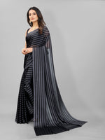 Beauteous Grey Color Blackberry Fabric Casual Saree