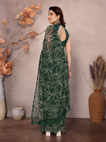 Lovely Green Color Georgette Fabric Casual Saree