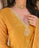 Gorgeous Yellow Color Rayon Fabric Designer Suit