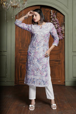 Amazing Pink Color Cotton Fabric Designer Kurti