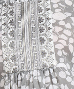 Amazing Grey Color Cotton Fabric Casual Kurti