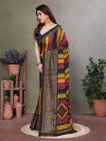 Amazing Multi Color Moss Fabric Casual Saree