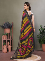 Amazing Multi Color Moss Fabric Casual Saree