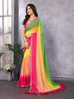 Amazing Multi Color Georgette Fabric Casual Saree