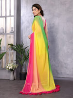 Amazing Multi Color Georgette Fabric Casual Saree