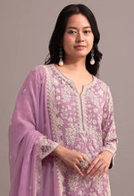 Tasteful Pink Color Georgette Fabric Sharara Suit