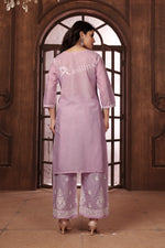 Classy Purple Color Cotton Fabric Casual Kurti