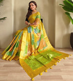 Beauteous Yellow Color Georgette Fabric Casual Saree