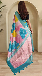 Beauteous Multi Color Georgette Fabric Casual Saree