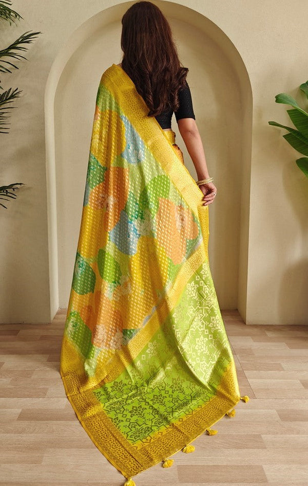 Beauteous Multi Color Georgette Fabric Casual Saree