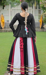 Lovely Multi Color Rayon Fabric Party Wear Lehenga