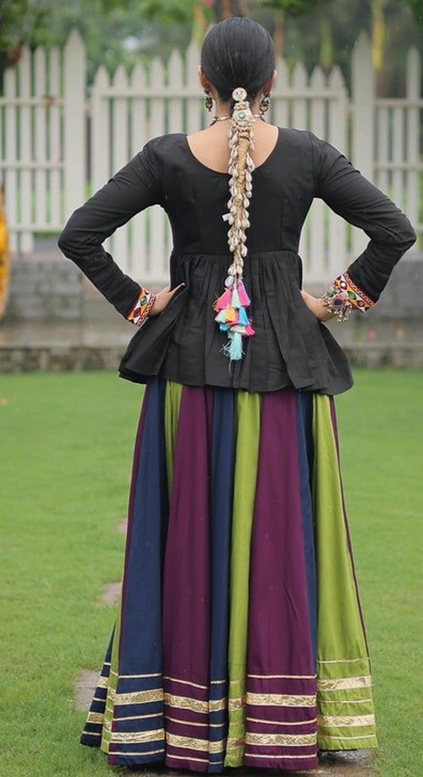 Lovely Multi Color Rayon Fabric Party Wear Lehenga