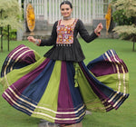 Lovely Multi Color Rayon Fabric Party Wear Lehenga