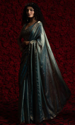 Amazing Blue Color Silk Fabric Casual Saree