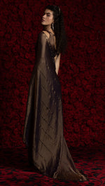 Amazing Brown Color Silk Fabric Casual Saree