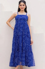 Amazing Blue Color Georgette Fabric Designer Kurti