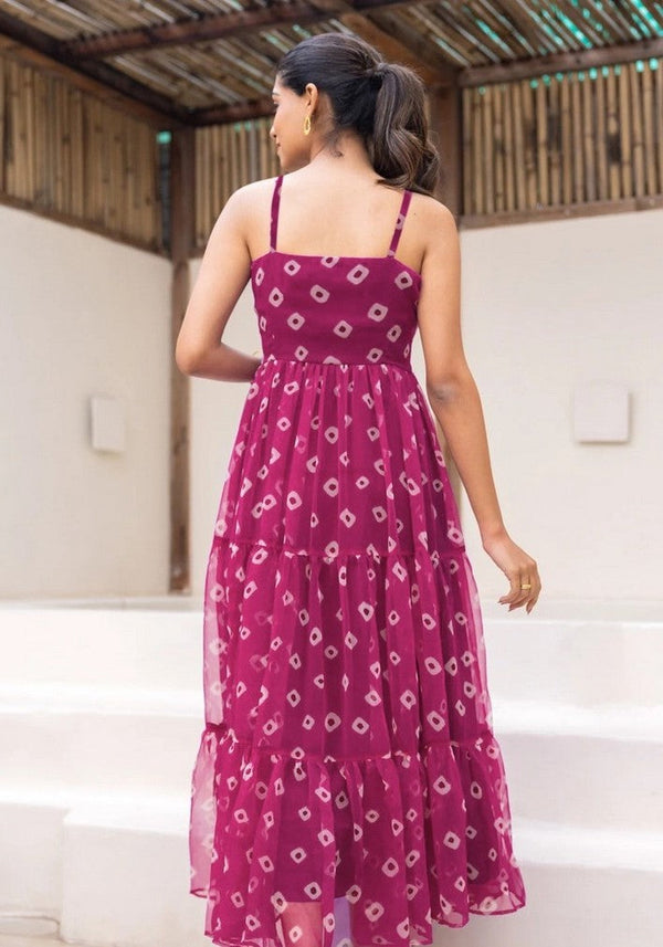 Amazing Pink Color Georgette Fabric Designer Kurti