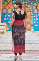 Amazing Multi Color Rayon Fabric Designer Kurti