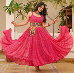 Stunning Pink Color Georgette Fabric Gown