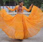 Magnetic Yellow Color Georgette Fabric Designer Lehenga