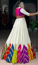 Magnetic Multi Color Rayon Fabric Designer Lehenga