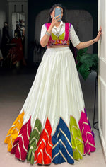 Magnetic Multi Color Rayon Fabric Designer Lehenga