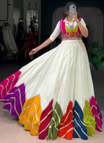 Magnetic Multi Color Rayon Fabric Designer Lehenga