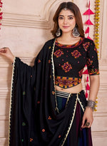 Beautiful Multi Color Viscose Fabric Party Wear Lehenga