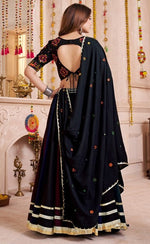 Beautiful Multi Color Viscose Fabric Party Wear Lehenga