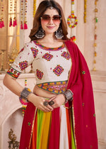 Beautiful Multi Color Viscose Fabric Party Wear Lehenga
