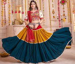 Beautiful Multi Color Viscose Fabric Party Wear Lehenga
