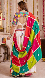 Lovely Multi Color Viscose Fabric Party Wear Lehenga