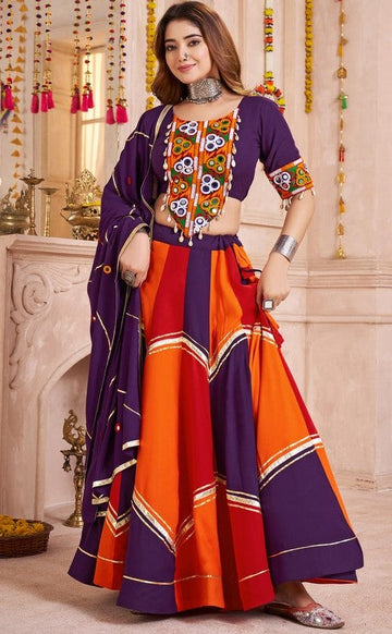 Lovely Multi Color Viscose Fabric Party Wear Lehenga