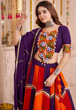 Lovely Multi Color Viscose Fabric Party Wear Lehenga