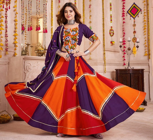 Lovely Multi Color Viscose Fabric Party Wear Lehenga