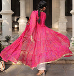 Amazing Pink Color Georgette Fabric Designer Kurti